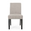 Chaises de salle à manger confortables - Revêtement gris, pieds fuselés pour un look gracieux et élégant