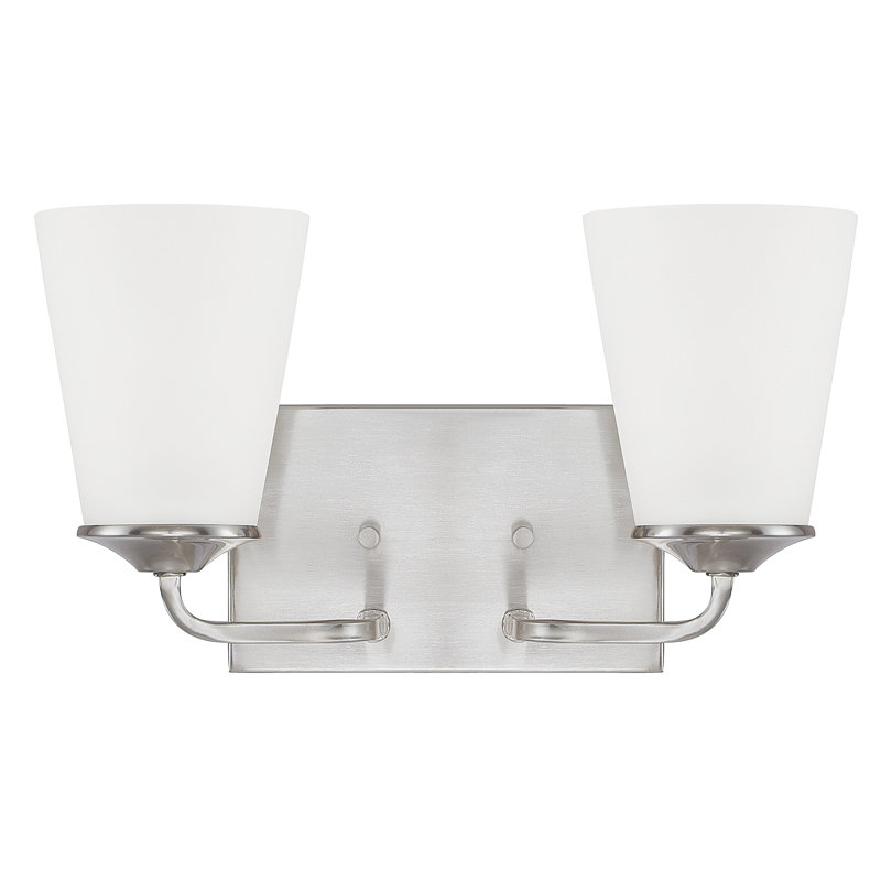 Hakeem 2 - Light Dimmable Vanity Light, Brushed Nickel