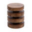 Table de bout en bois massif empilé-1064405063