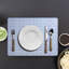 Plaid Rectangular Placemat, Light Blue, 16.5" x 12.5", Set of 6