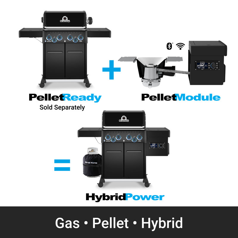 Baron 4-burner Pellet Module Conversion Kit In Black