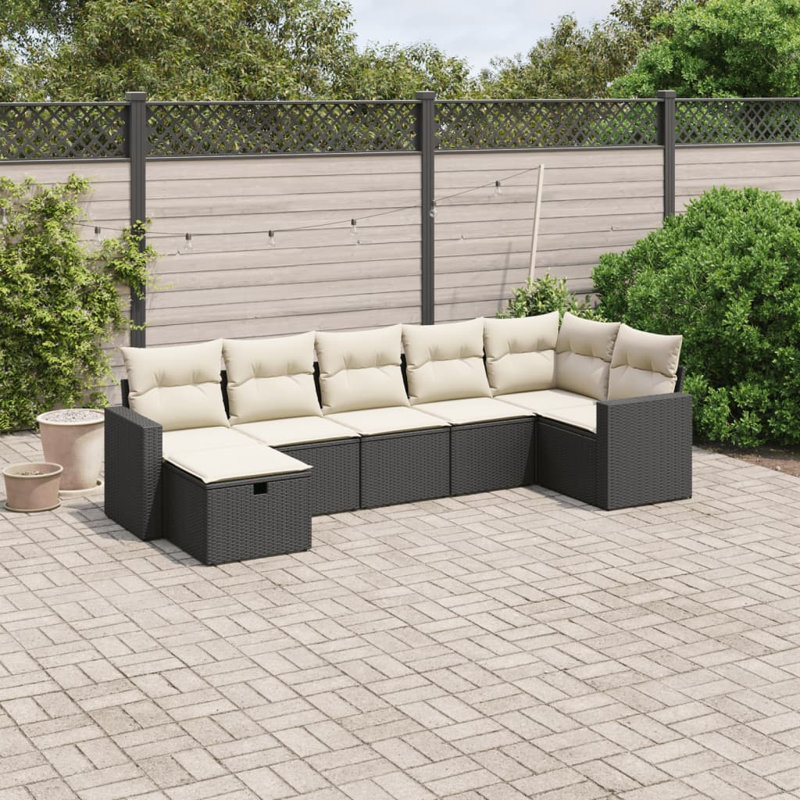 Ensemble de canapé de jardin 7 pièces Vidaxl