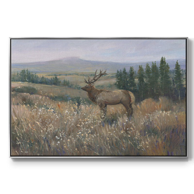 «Western Wildlife II», reproduction d'art sur toile, H 25 po x l 37 po x P 2 po, Argent