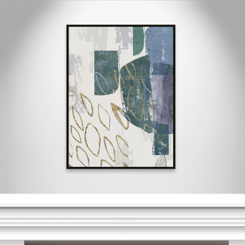 Shape of Formation III - Blue Version Print par Casa Fine Arts, Espresso, H 41,5 po x l 31,5 po