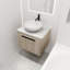 24 " Modern Design Float Bathroom Vanity With Ceramic Basin Set,  Wall Mounted  Oak Vanity  With Soft Close Door,KD-Packing,KD-Packing,2 Pieces Parcel-534985235