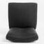 Confortable tabouret pivotant gris anthracite - siège en tissu, pieds en bouleau, profondeur de siège de 16,5 po, largeur de paquet de 25 po, pratique