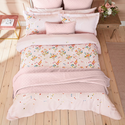 Cotton Sateen Floral Duvet Cover