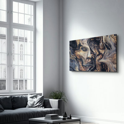 Élégante peinture murale en verre trempé de 13,8 po x 21,7 po | 100% verre trempé, épaisseur: 0,16 pouce | Imprimé UV pour des couleurs éclatantes | Parfait pour la décoration intérieure, le salon et les espaces de bureau
