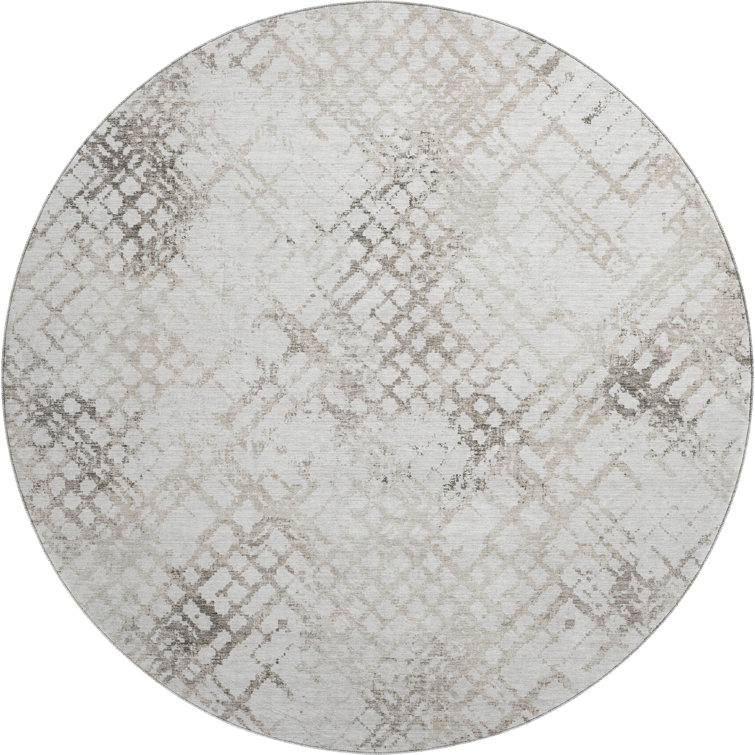 Premium Machine Washable Prisco Taupe Rug