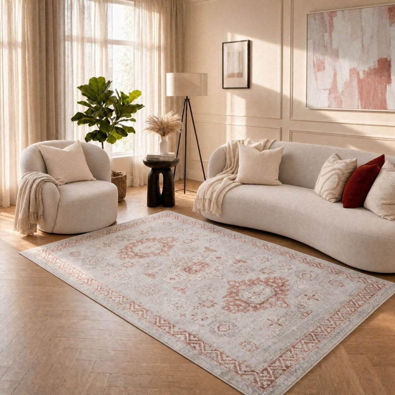 Montana Collection Rectangle Oriental and Vintage Look Area Rug, 200X290 cm