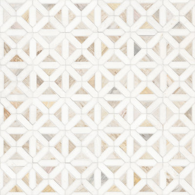Carrelage mural et mosaïque en marbre poli 12 po x 12 po Ackland Auralie