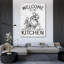 Ophelia & Co., art sur toile tendue et encadrée, "Welcome to My Mother Cluckin Kitchen"-686796537