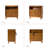 Arturo Modern 3-Drawer 28 In. W End Table with Type-C and USB Ports Set of 2