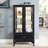 Lighted Curio Cabinet With Glass Doors And Adjustable Shelves