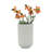 Zed Ribbed Ceramic Handcrafted Watertight Table Vase-86749016-86749014
