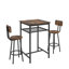 Table de bar, équipée de 2 tabourets de bar