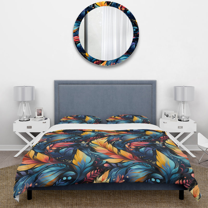 Ensemble de housse de couette Artistic Gypsy Boho, Housse de couette pour très grand lit et 2 très