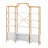 4-Tier Bookcase With Storage Cabinet Shelf