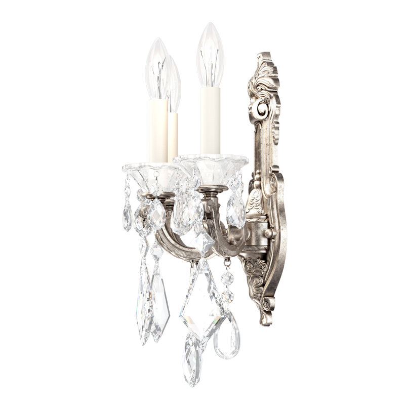 La Scala 3 - Light Candle Wall Light, Antique Silver