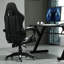 Inbox Zero Adjustable Reclining Ergonomic Faux Leather Swiveling PC & Racing Game Chair-913939513