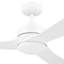 Ventilateur de plafond blanc 52 po avec lumière DEL et télécommande Lynton