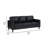 Rumi Sofa, Faux Leather, Modern Track Arms, Foam Cushions, 77 Inch-100560975