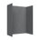 Mistelle 60 In. W X 36 In. D X 86 In. H Grey Stone-Effect Shower Wall Panel Surround, Set Of 3, Cuttable
