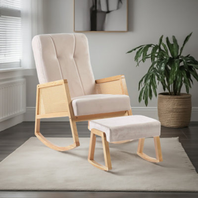 Deniela Rocking Chair with Ottoman