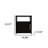 23" Black Wood Nightstand