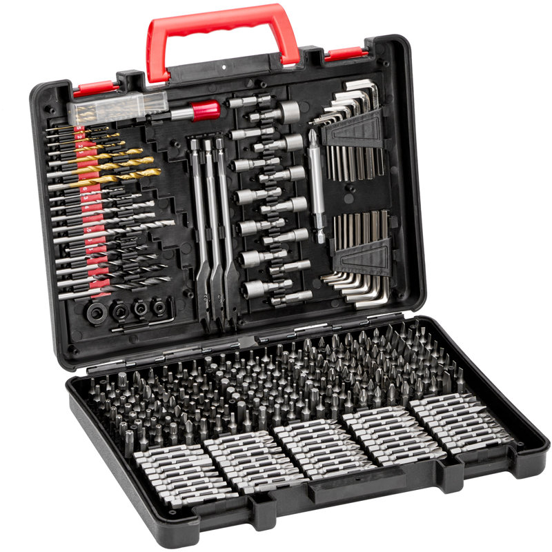 Ensemble de forets 318PCS avec tournevis et étui de transport