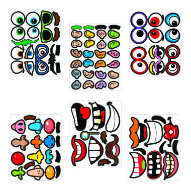 Eyes + Nose + Mouth Stickers