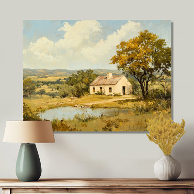 Texas Ranch Horizon III - Landscapes Metal Wall Decor, Texas Metal Print