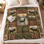 1 Couverture de courtepointe rustique à imprimé orignal et huard – Design de courtepointe ; Paysage sauvage Animaux de la forêt Durable et confortable Lavable à la machine Parfaite pour le canapé et la literie Idéale pour les amateurs de plein air et les amoureux de la nature Un charmant élément décoratif.-135837516