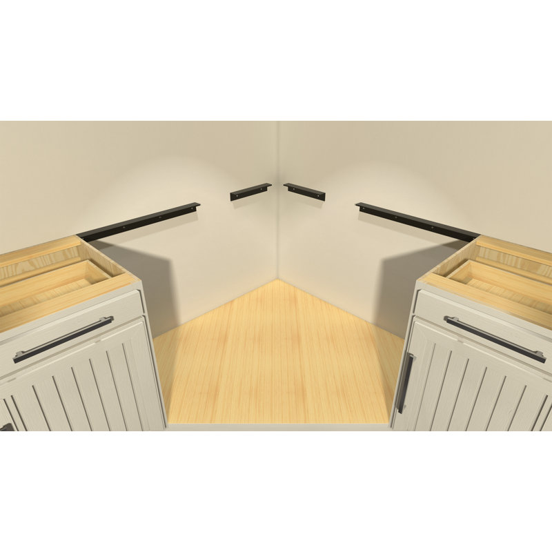 The Original™ Wall Cleat Countertop Support Bracket, 2" H x 18" W x 2" D
