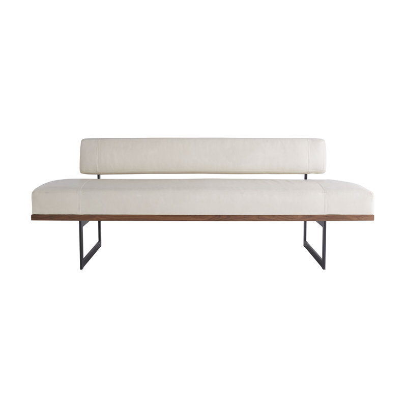 Tuck Leather Bench by Ray Booth