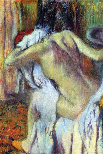 After bathing par edward degas-impression, H 36 po x l 24 po x P 1,5 po