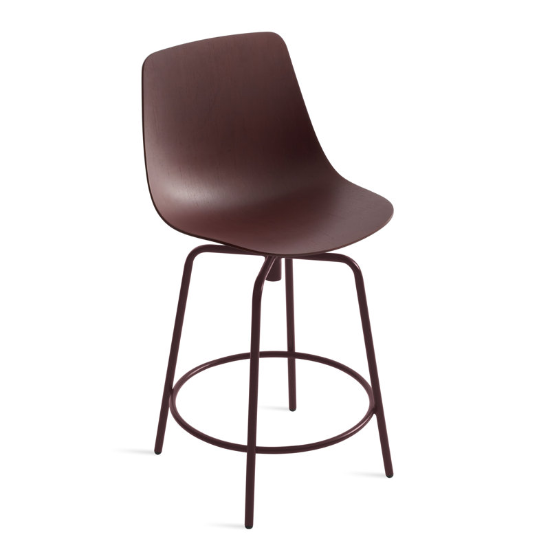 Tabouret pivotant Clean Cut, Gris / vert, Tabouret de comptoir (siège d'une hauteur de 24 p