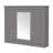 Bathroom Wall Cabinet With Mirror, Wall Mounted Medicine Cabinet With 4 Shelves, Mirrored Door Over Toilet Storage Cabinet, White-1815514471