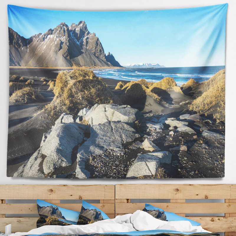 Tapisserie Islande Paysage Rocky Stockiness, H 68 po x l 80 po