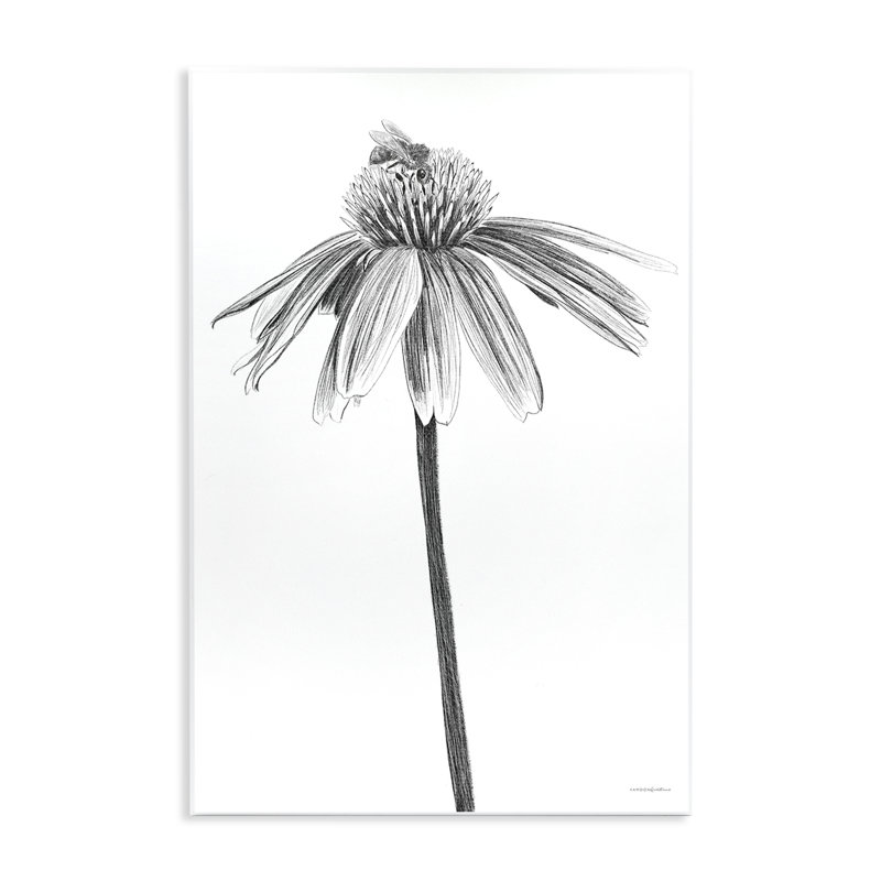"Simple Daisy Sprig", art mural par Kamdon Kreations, H 15 po x l 10 po