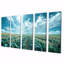 Ensemble de salon art mural bleu vert-176619311