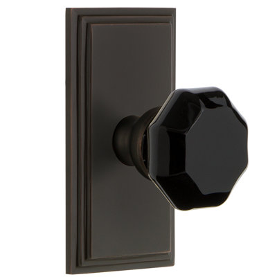 Grandeur Carré Rosette Privacy with Lyon Door Knob