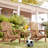 Wooden Patio Folding Chair Of 2. Fits Lawn, Garden. Comfortable Seat, Tall . Space Saving. Half Assembled. Brown 2 Lounge For Garden, Pool Side. Classic Style, Relaxing Seat. & Honey-120998015