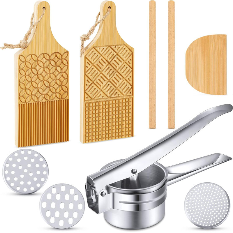 Ensemble d'outils de fabrication de planches à pâtes 6 pièces Gnocchi Board