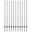 Metro Lane Green Steel Border Fencing