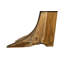 Teak Wood Console Table, Iron Sheet Top