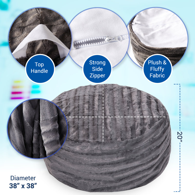 Cheer Bean Bag Cover, Gray