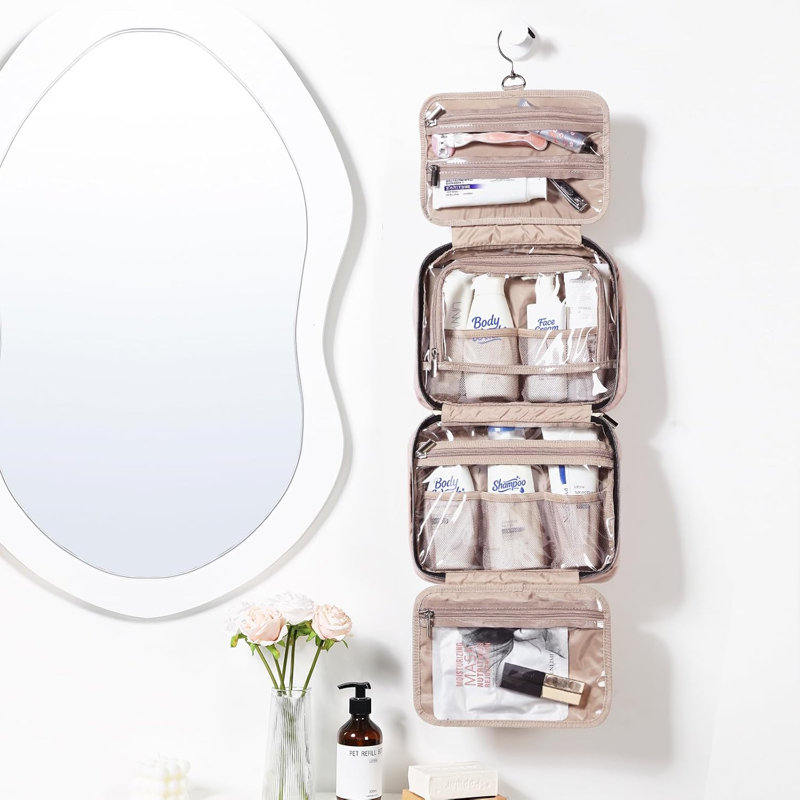 Organisateur portable portatif pour shampooing de format voyage