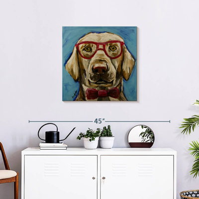 Brampt - laboratoire jaune avec lunettes