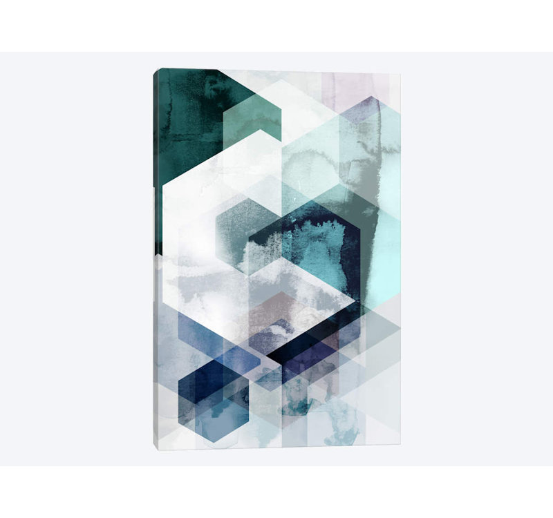 " Graphic CLXV " by Mareike Böhmer, 26" H x 18" W x 1.5" D, Black Framed Canvas, No Mat